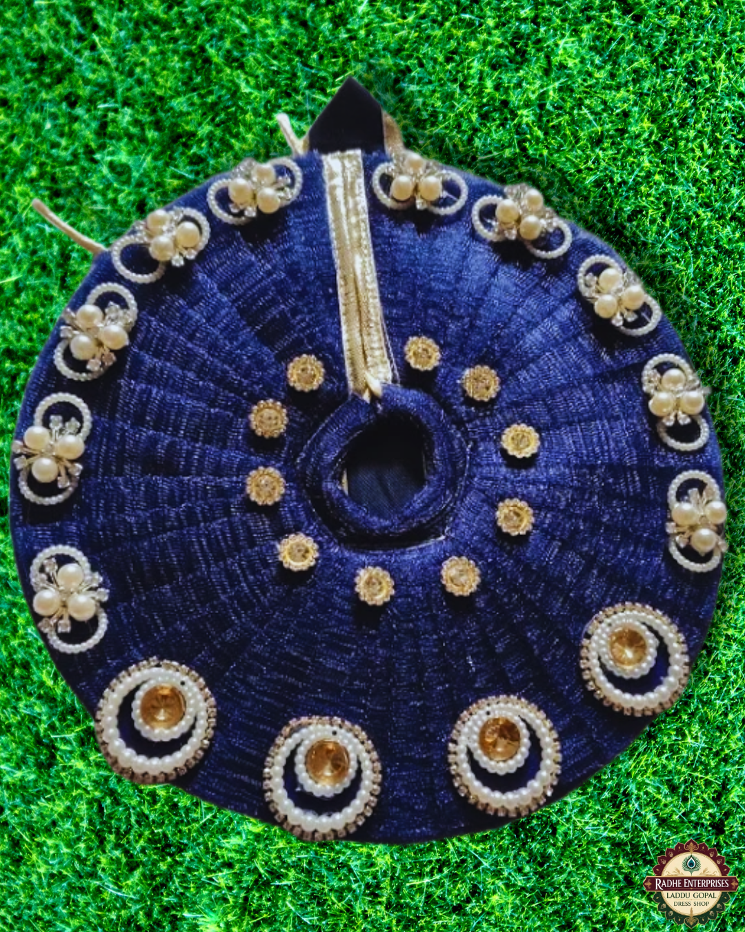 4,5 LADDU GOPAL DRESS IN BLUE COLOUR WITH MUKUT